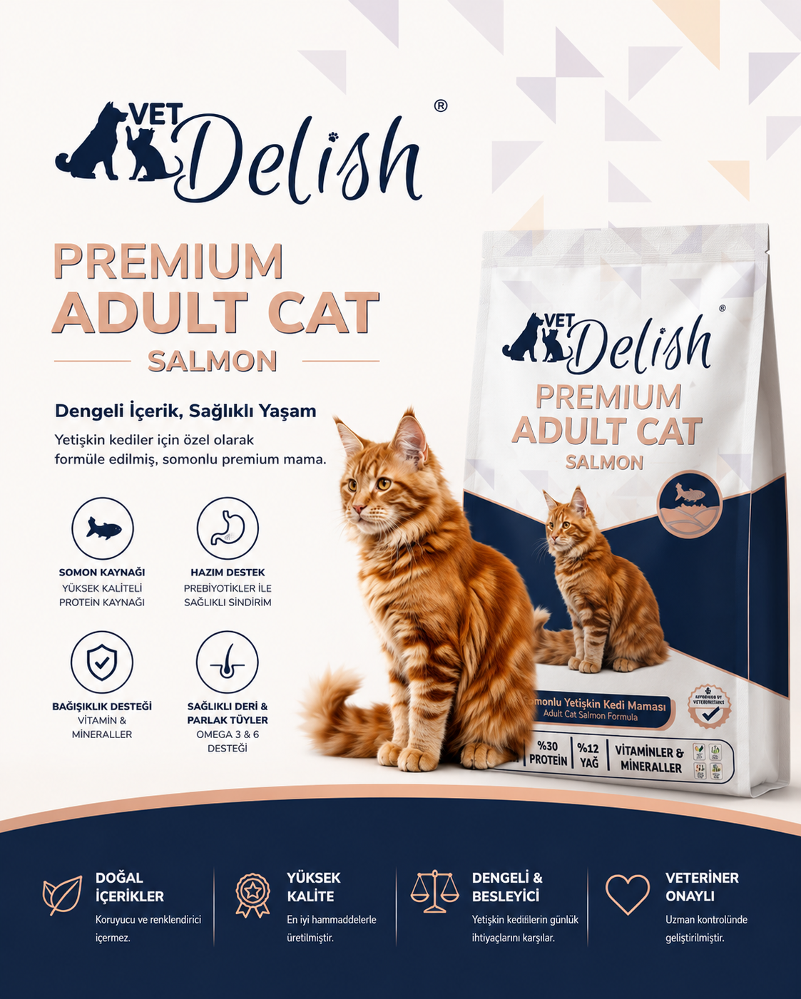VetDelish | Evcil Hayvan Sağlığı, Beslenmesi ve Bakımı VetDelish Salmon Detail