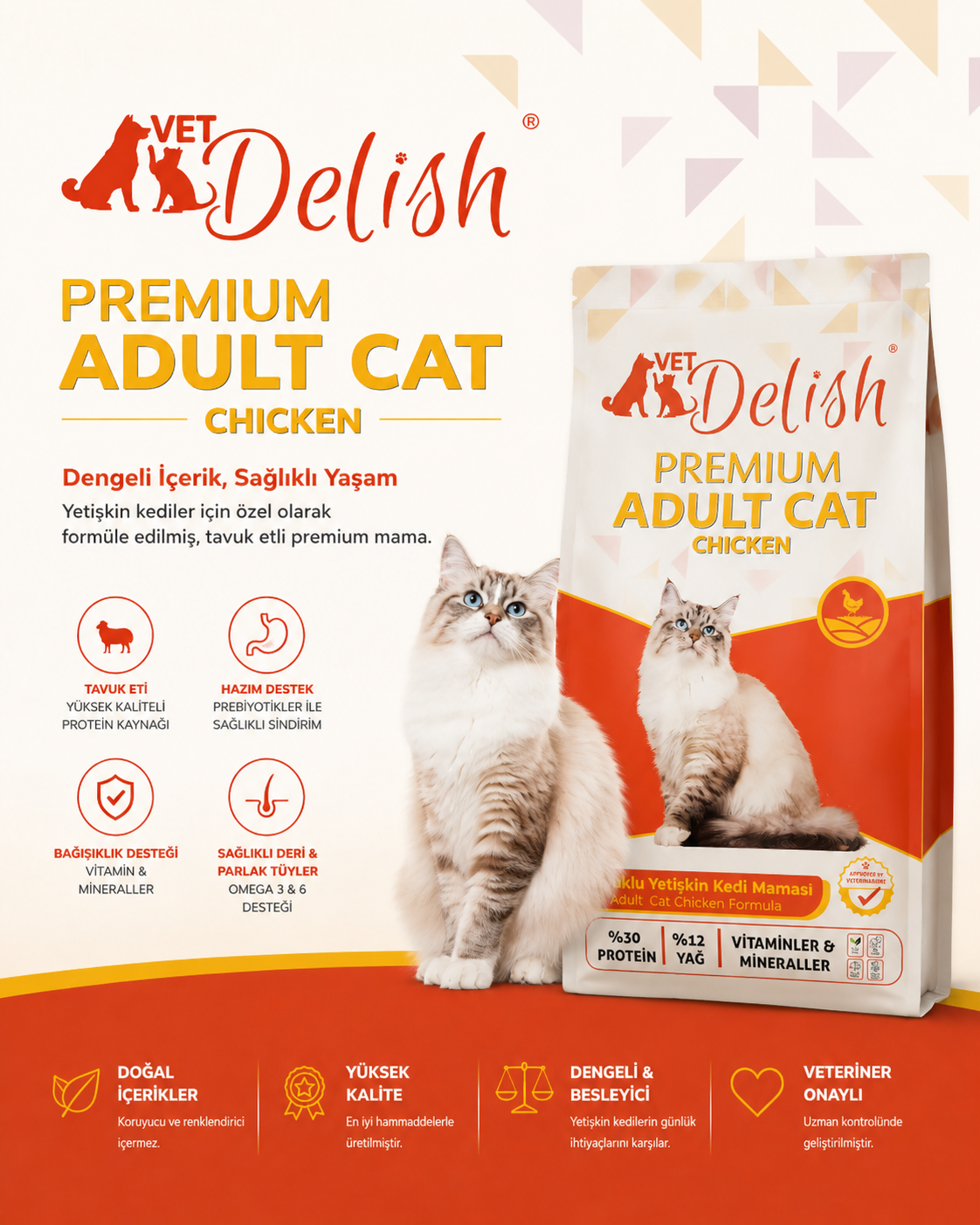 VetDelish | Evcil Hayvan Sağlığı, Beslenmesi ve Bakımı VetDelish Chicken Detail