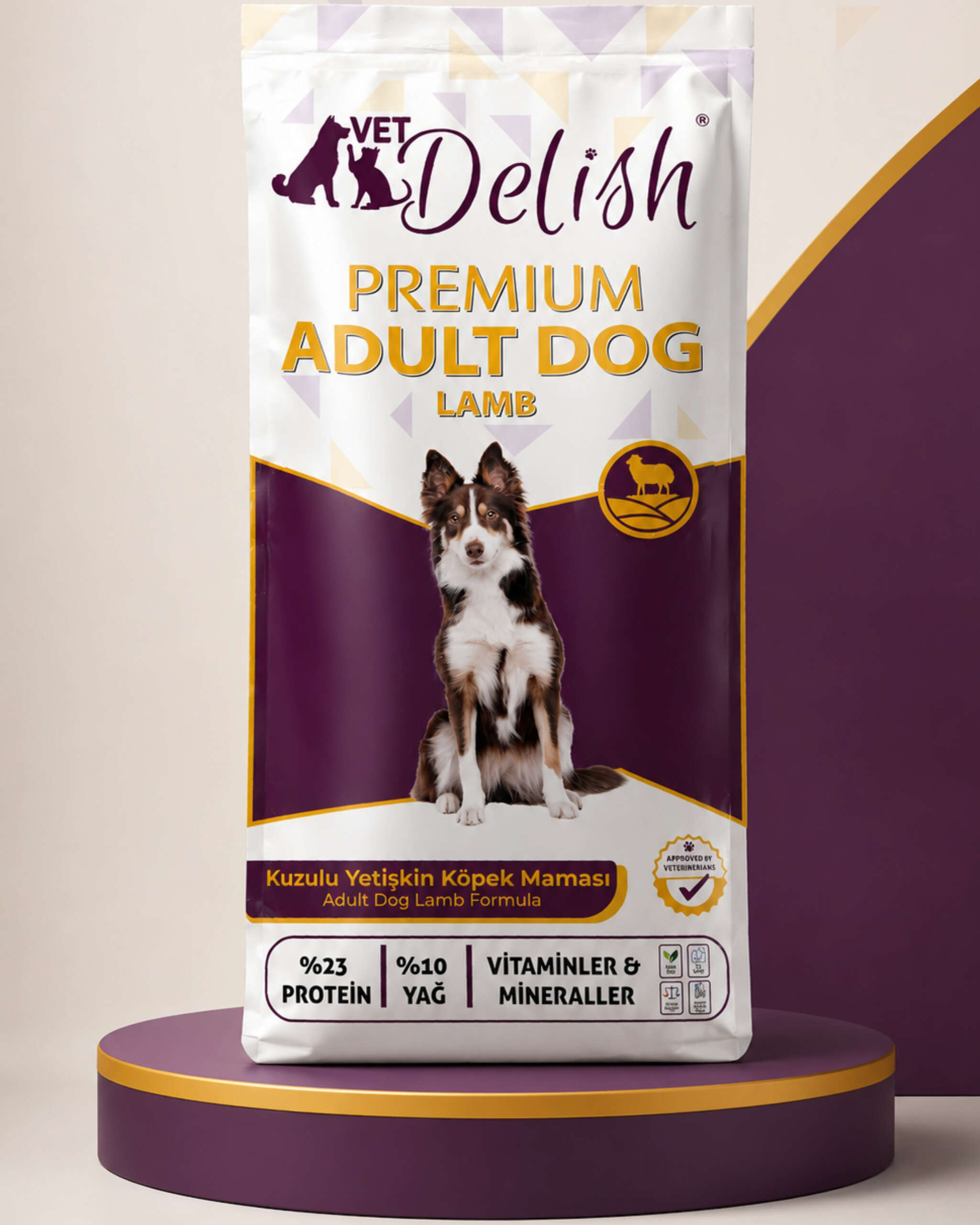 VetDelish | Evcil Hayvan Sağlığı, Beslenmesi ve Bakımı VetDelish Adult Dog Lamb